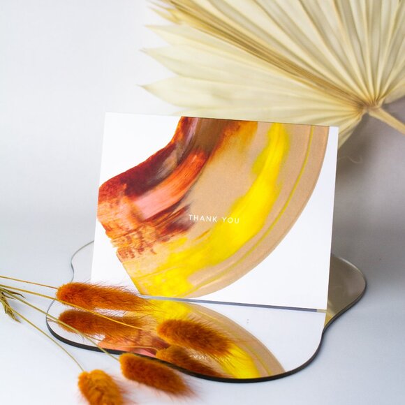 🖤 6-pack Thank You Greeting Card, 100% Eco-Friendly - Picture 2 of 2